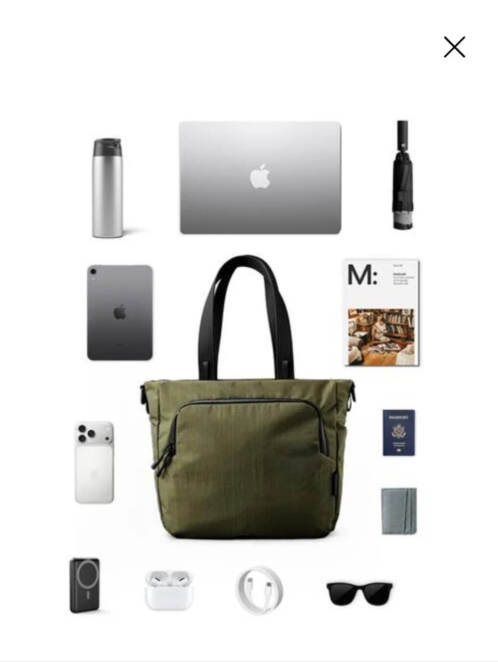 ALPAKA  ARMY  Green Tote Bag  AXOflux 600d